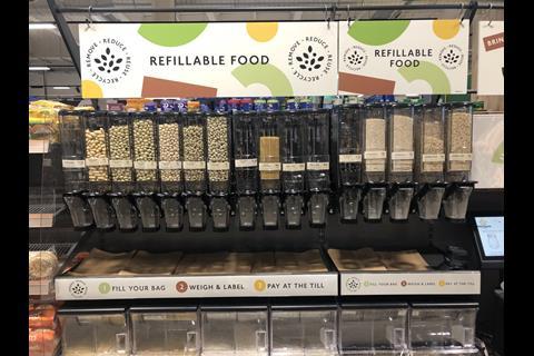 Refillables point, Morrisons Canning Town